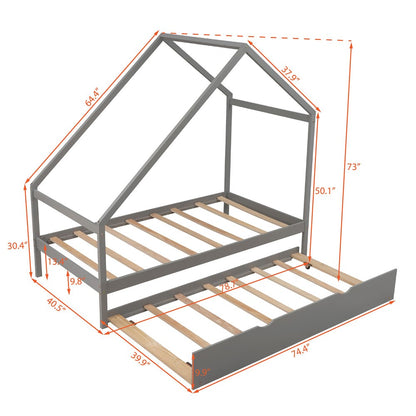 Gray Twin with Trundle