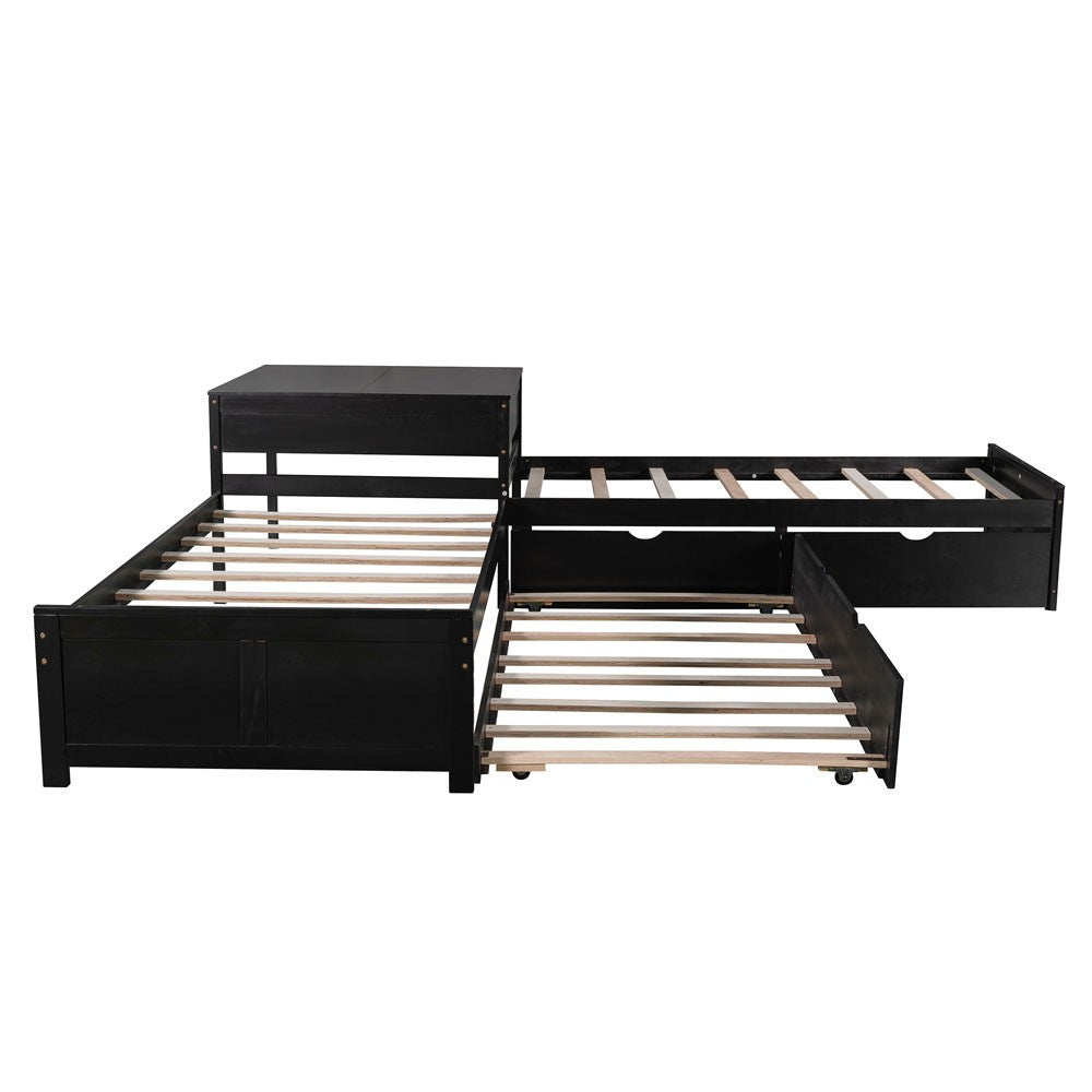 Espresso Twin Bed with Trundle