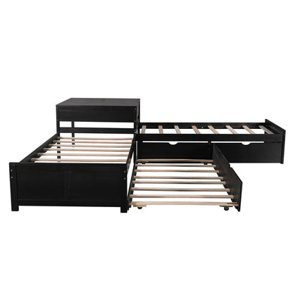 Espresso Twin Bed with Trundle