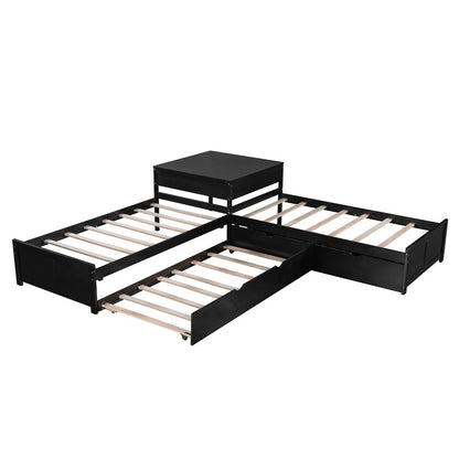 Espresso Twin Bed with Trundle