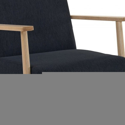 24" Black And Brown Upholstered Arm Chair HomeRoots