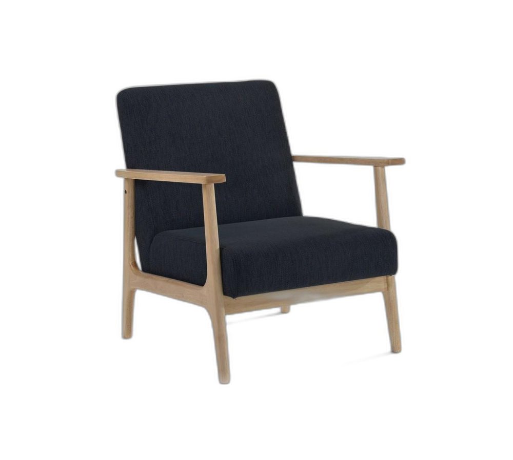 24" Black And Brown Upholstered Arm Chair HomeRoots