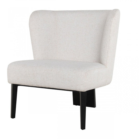 30" Gray And Black Upholstered Wingback Chair HomeRoots