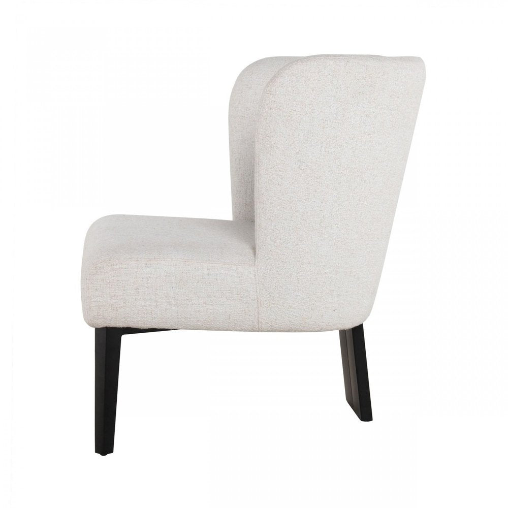 30" Gray And Black Upholstered Wingback Chair HomeRoots