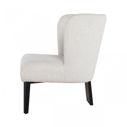 30" Gray And Black Upholstered Wingback Chair HomeRoots