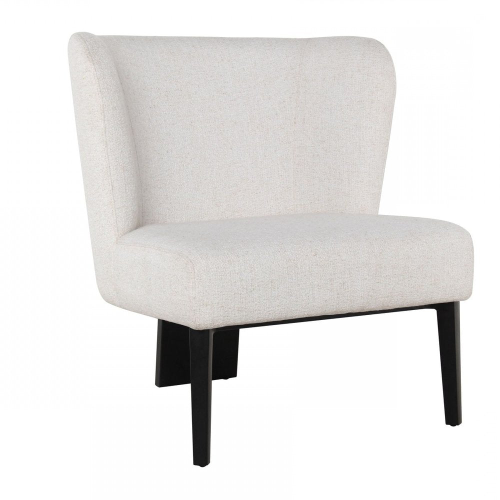 30" Gray And Black Upholstered Wingback Chair HomeRoots