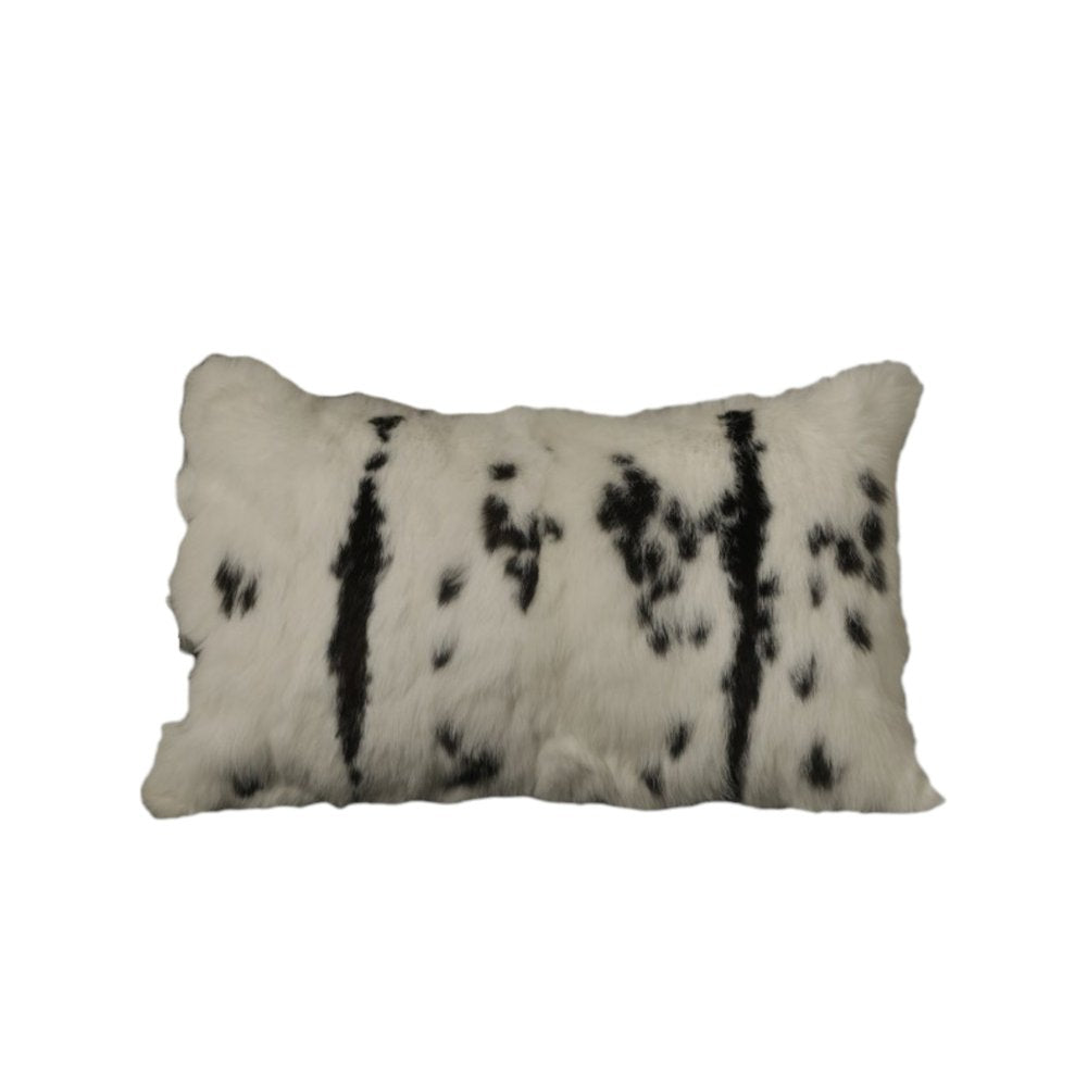 Set of Two 12" X 20" Black and White Throw Pillows — view 4