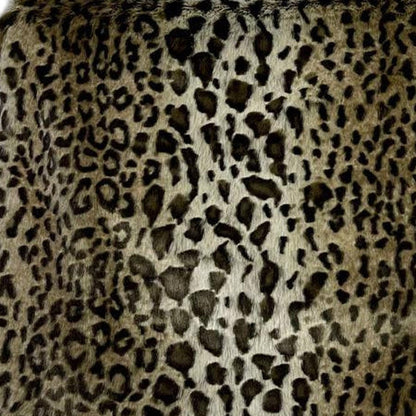 50" X 60" Black Brown And Beige Leopard Faux Fur Plush Throw Blanket HomeRoots
