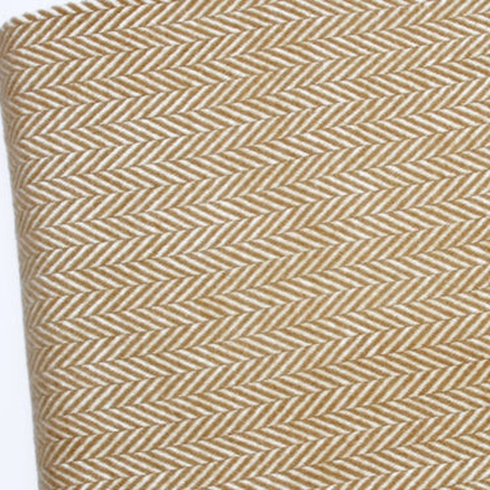 70" X 55" Copper And White Cotton Blend Woven Herringbone Plush Throw Blanket with Tassels HomeRoots