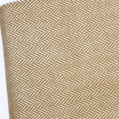 70" X 55" Copper And White Cotton Blend Woven Herringbone Plush Throw Blanket with Tassels HomeRoots