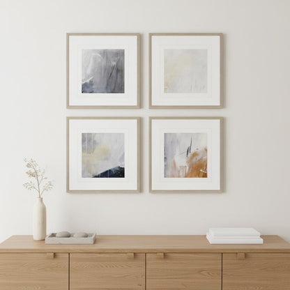 Set Of Four Nightscape I Gold Framed Print Wall Art