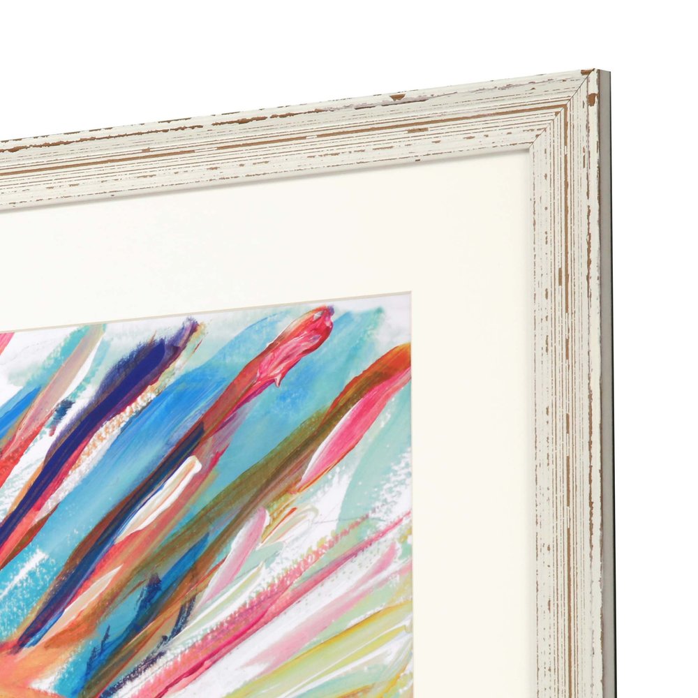 Colorful Fish Framed Art White Picture Frame Print Wall Art HomeRoots