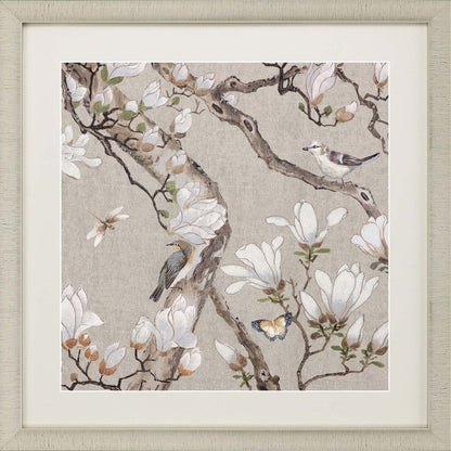 Magnolia Blossom Framed Art Gold Picture Frame Print Wall Art HomeRoots