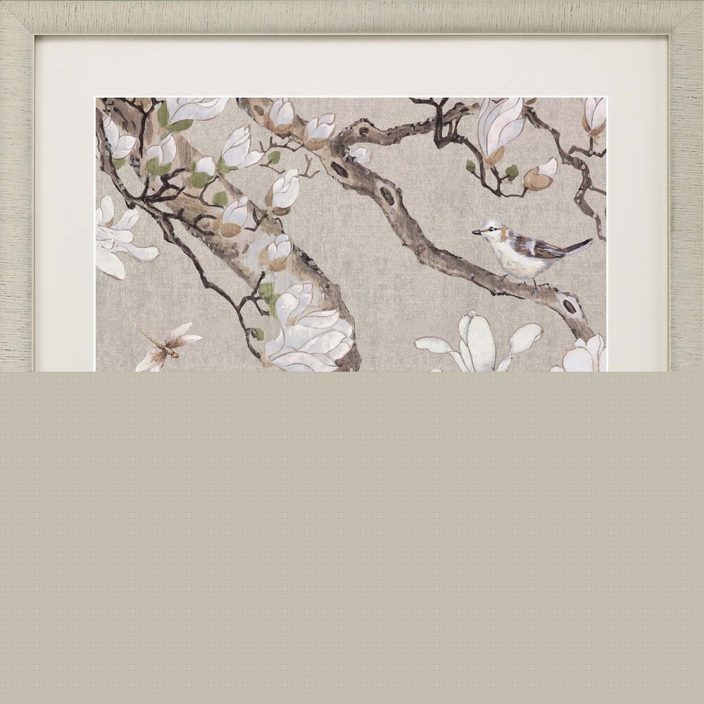 Magnolia Blossom Framed Art Gold Picture Frame Print Wall Art HomeRoots