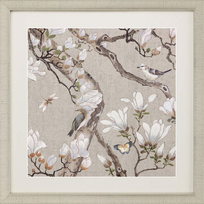 Magnolia Blossom Framed Art Gold Picture Frame Print Wall Art HomeRoots