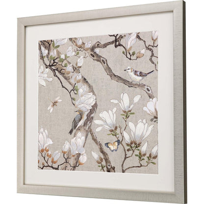 Magnolia Blossom Framed Art Gold Picture Frame Print Wall Art HomeRoots