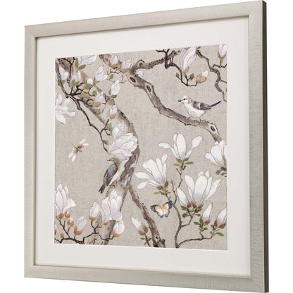 Magnolia Blossom Framed Art Gold Picture Frame Print Wall Art HomeRoots