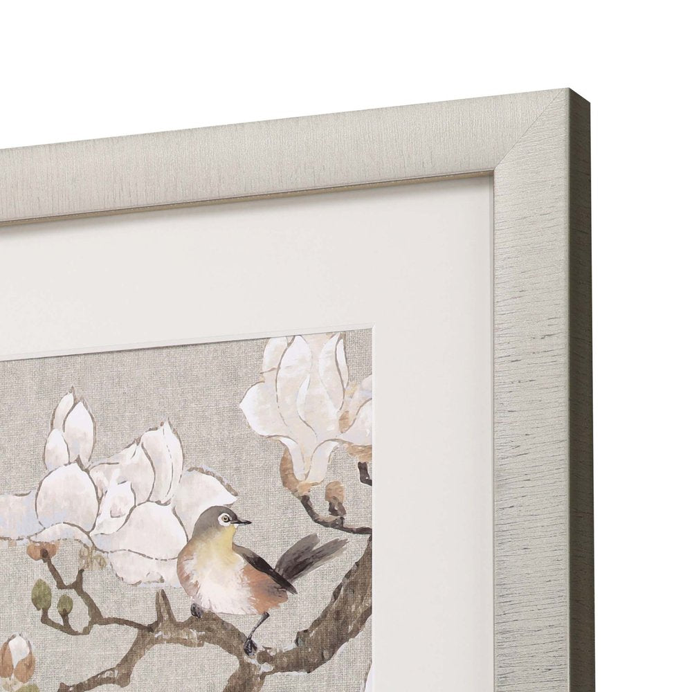 Magnolia Bloom Framed Art Gold Picture Frame Print Wall Art HomeRoots