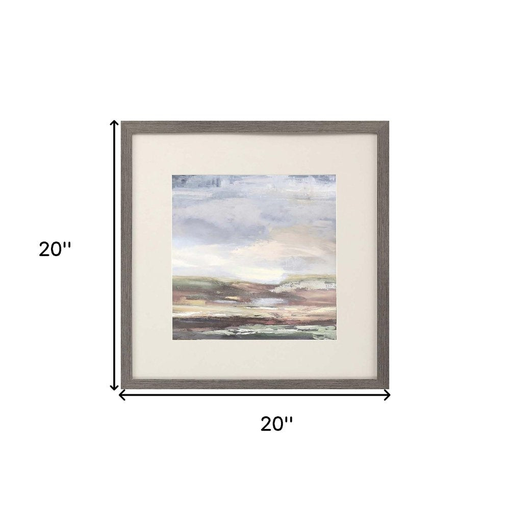 Set Of Four Tirwedd II Silver Framed Print Wall Art