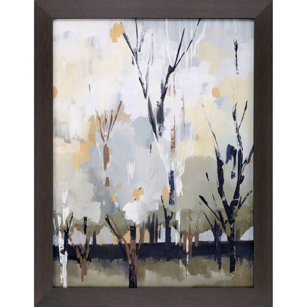 Silversong Birch I Brown Framed Print Wall Art