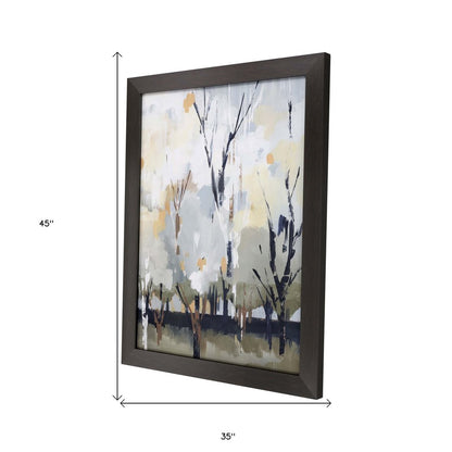 Silversong Birch I Brown Framed Print Wall Art