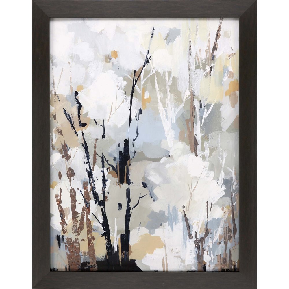 Silversong Birch II Brown Framed Print Wall Art
