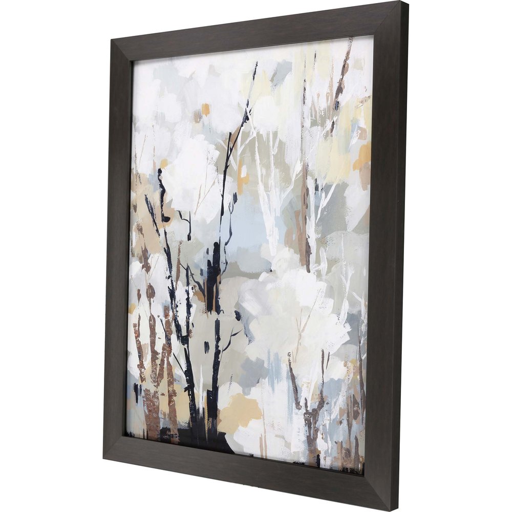 Silversong Birch II Brown Framed Print Wall Art