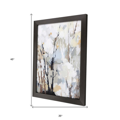 Silversong Birch II Brown Framed Print Wall Art