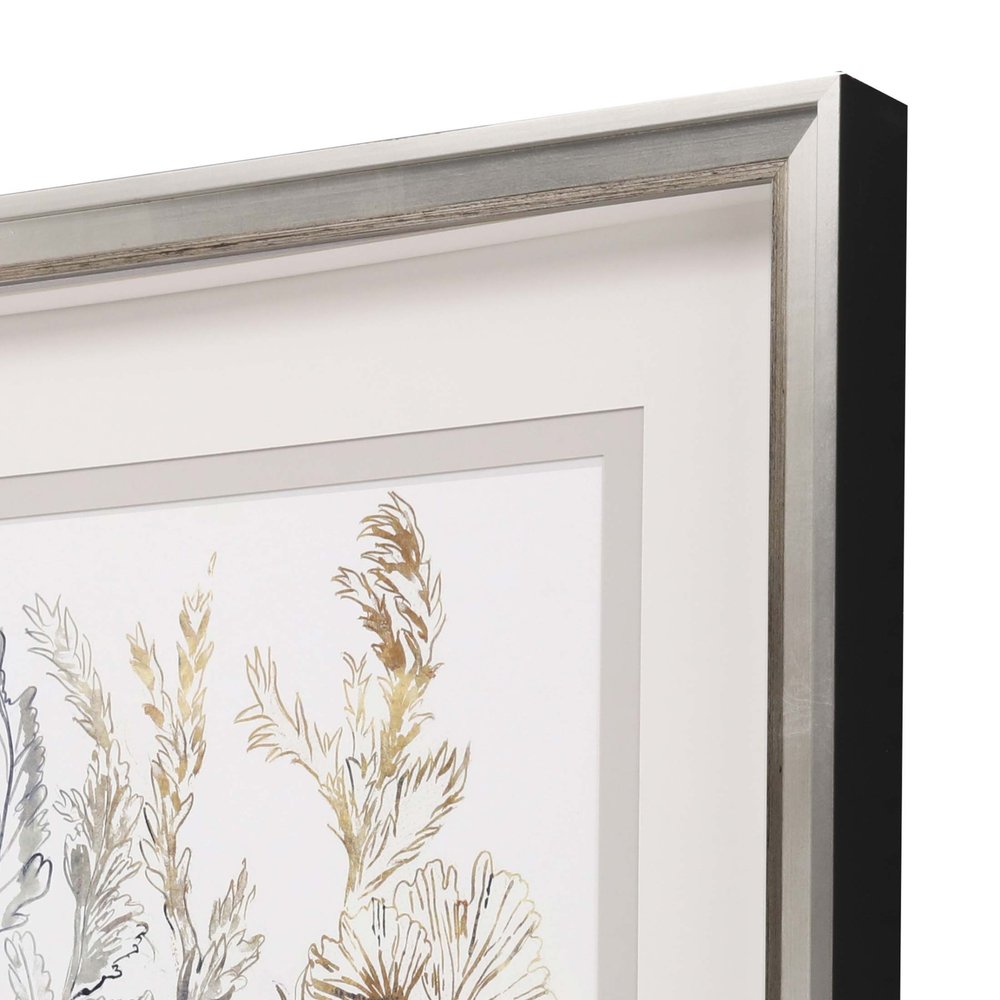 Royal Blue II Framed Art Silver Picture Frame Print Wall Art HomeRoots