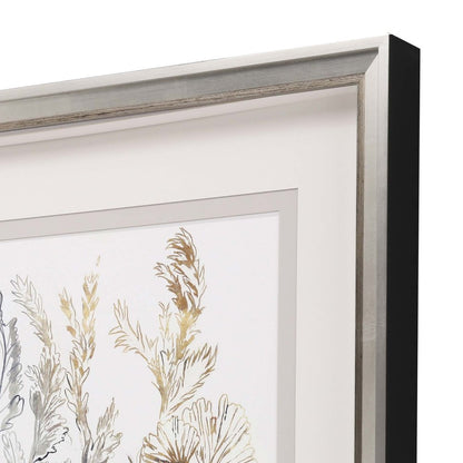 Royal Blue II Framed Art Silver Picture Frame Print Wall Art HomeRoots