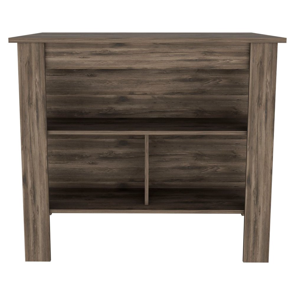 Brown 41" Kitchen Island With Storage HomeRoots