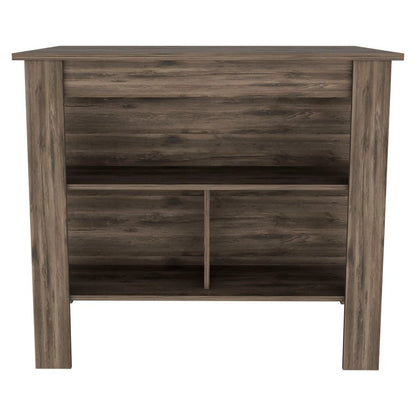 Brown 41" Kitchen Island With Storage HomeRoots