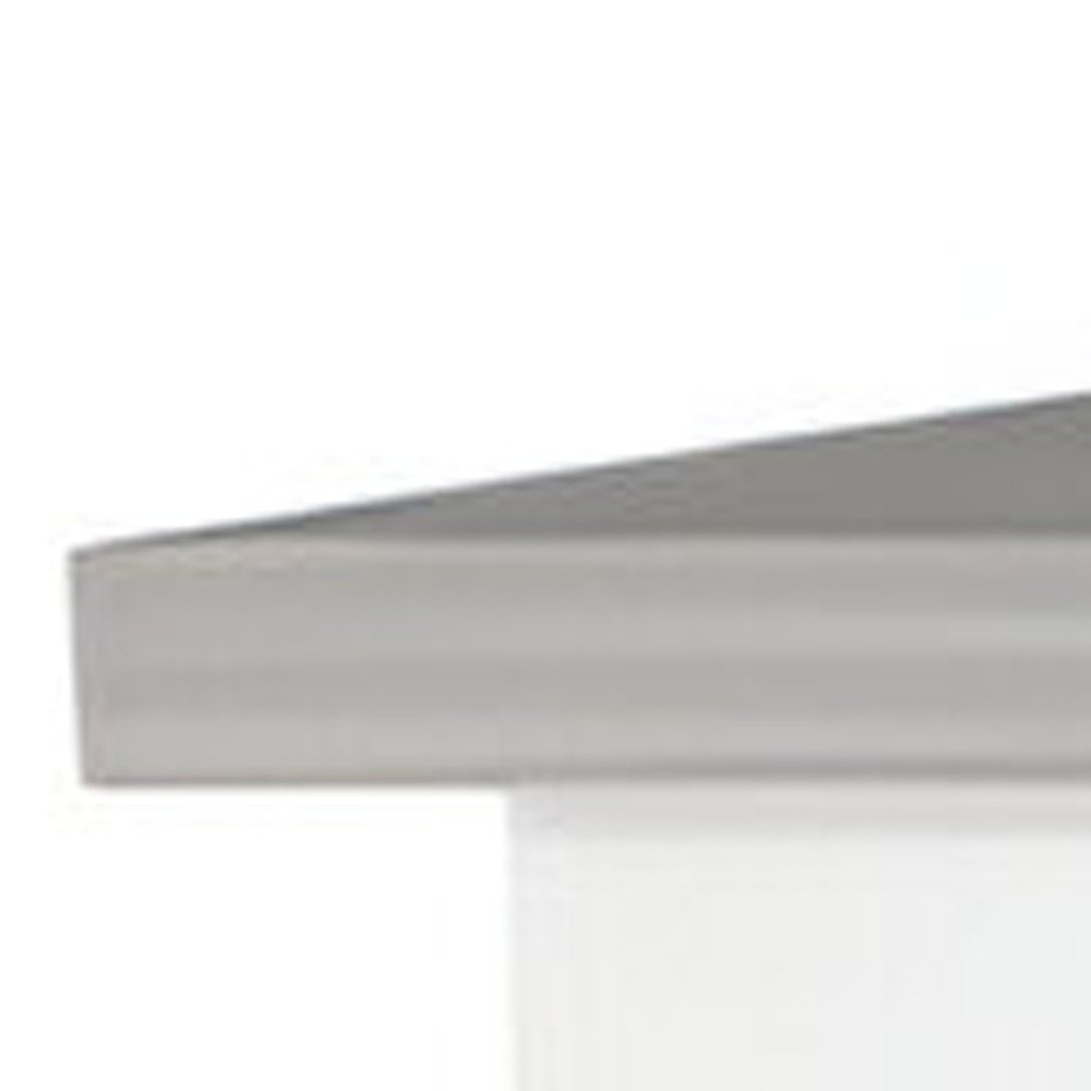 White and Gray 41" Kitchen Island With Storage HomeRoots