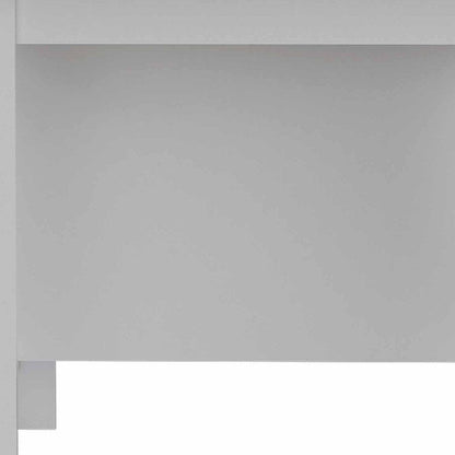 White and Brown 41" Kitchen Island With Storage HomeRoots