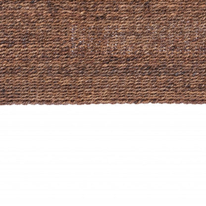 Brown Natural and Rustic Woven Banana Leaf Curved Queen Size Headboard HomeRoots