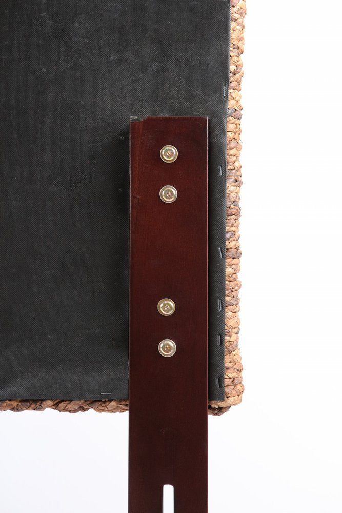 Brown Natural and Rustic Woven Banana Leaf Straight Queen Size Headboard HomeRoots