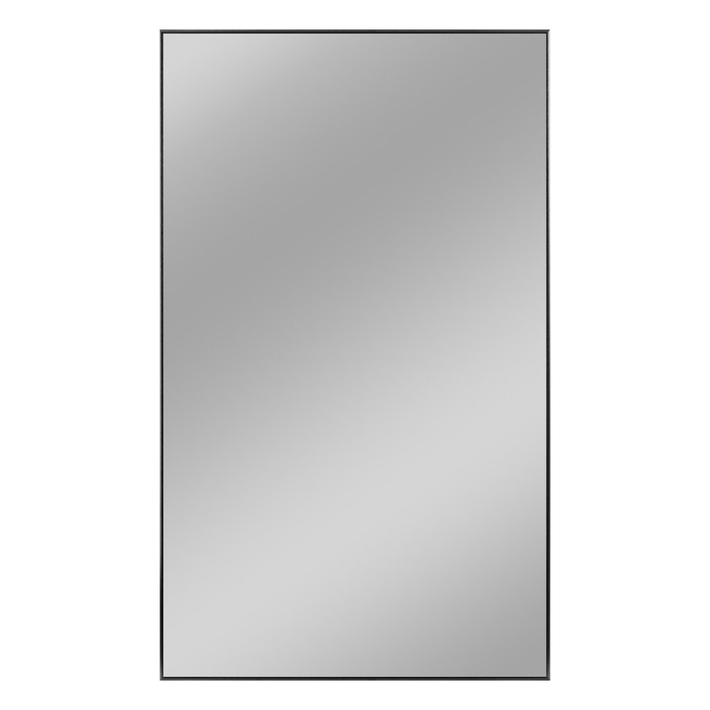 59" Black Aluminum Framed Bathroom Vanity Mirror HomeRoots
