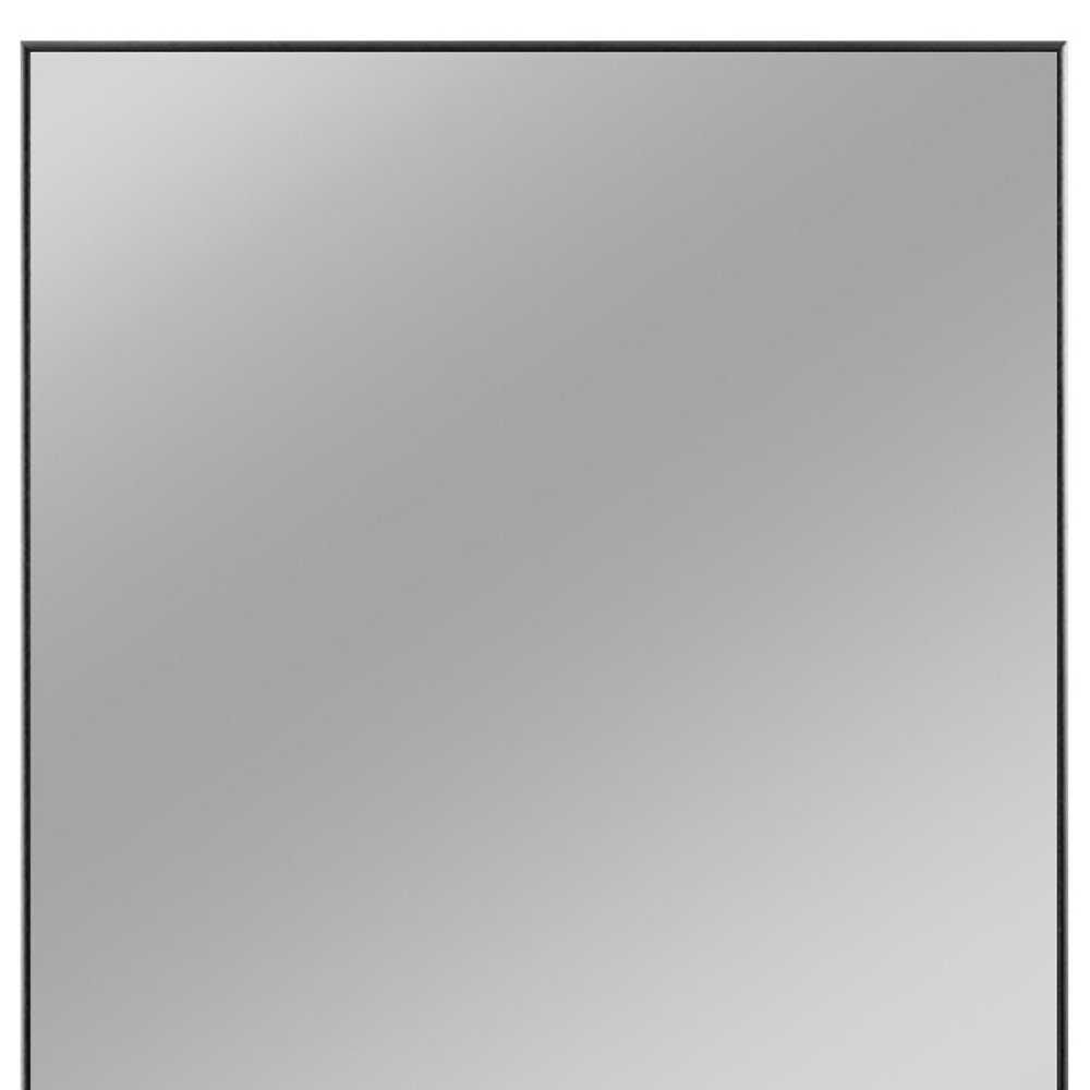 59" Black Aluminum Framed Bathroom Vanity Mirror HomeRoots