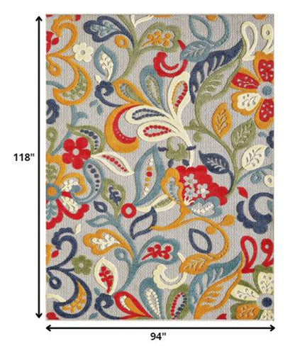 2' X 4' Orange And Ivory Moroccan Stain Resistant Indoor Outdoor Area Rug HomeRoots