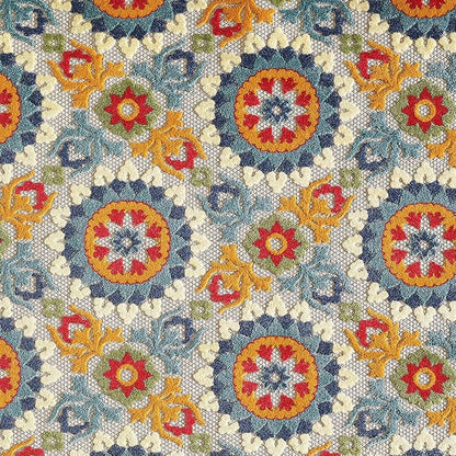 2' X 4' Orange And Ivory Moroccan Stain Resistant Indoor Outdoor Area Rug HomeRoots