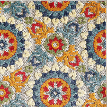 2' X 4' Orange And Ivory Moroccan Stain Resistant Indoor Outdoor Area Rug HomeRoots
