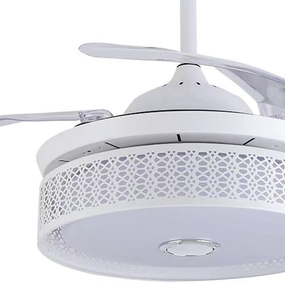 Compact Ceiling Fan And Lamp With Remote