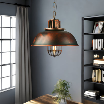 Industrial Retro Vintage Bronze Metal Pendant Lamp