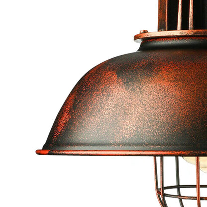 Industrial Retro Vintage Bronze Metal Pendant Lamp