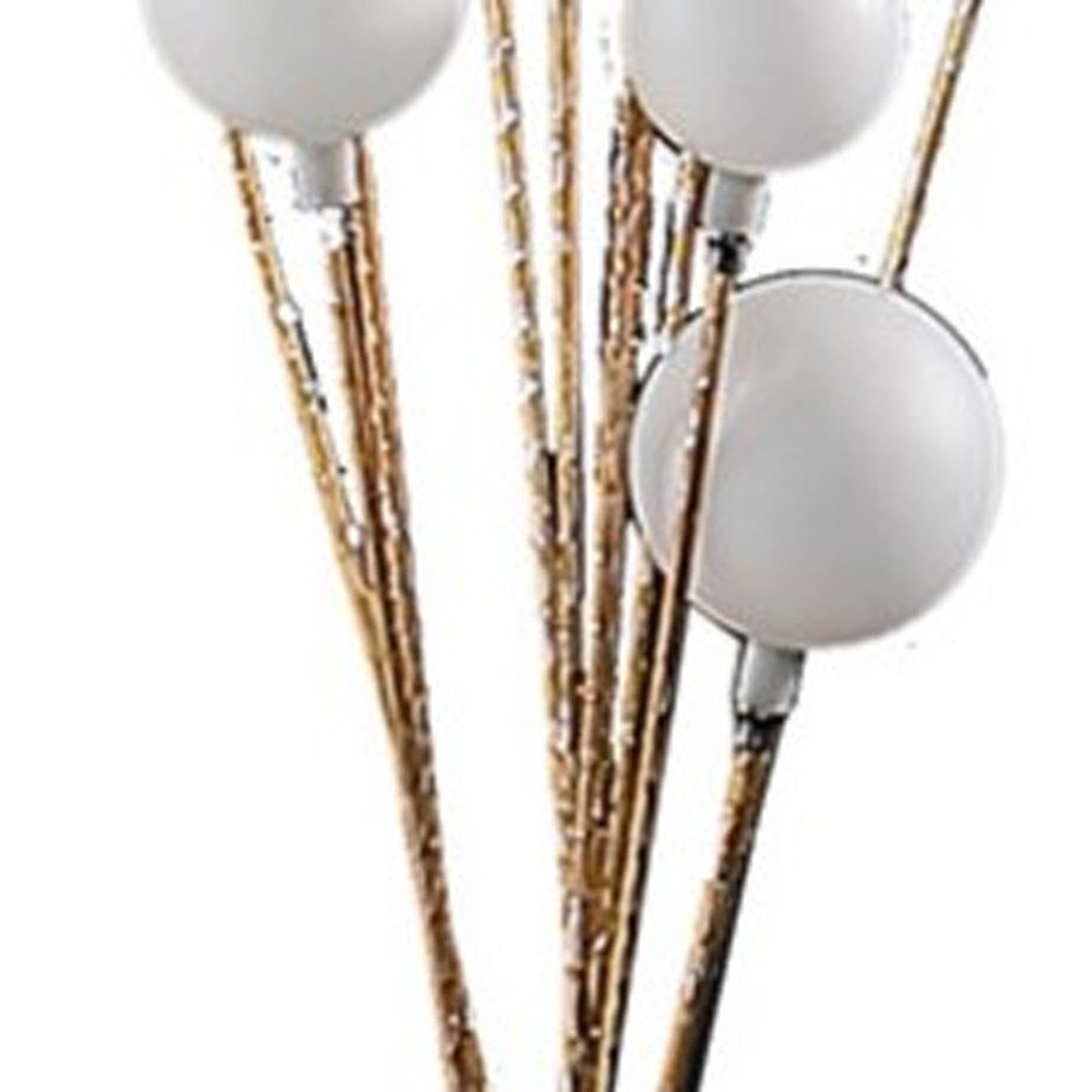 46" Gold 11 LED Novelty Floor Lamp With White — view 6