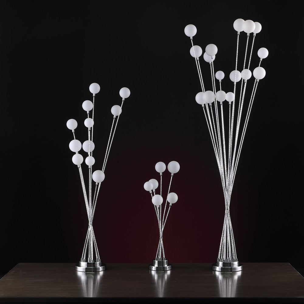 46" Chrome Multi Light LED Novelty Floor Lamp HomeRoots