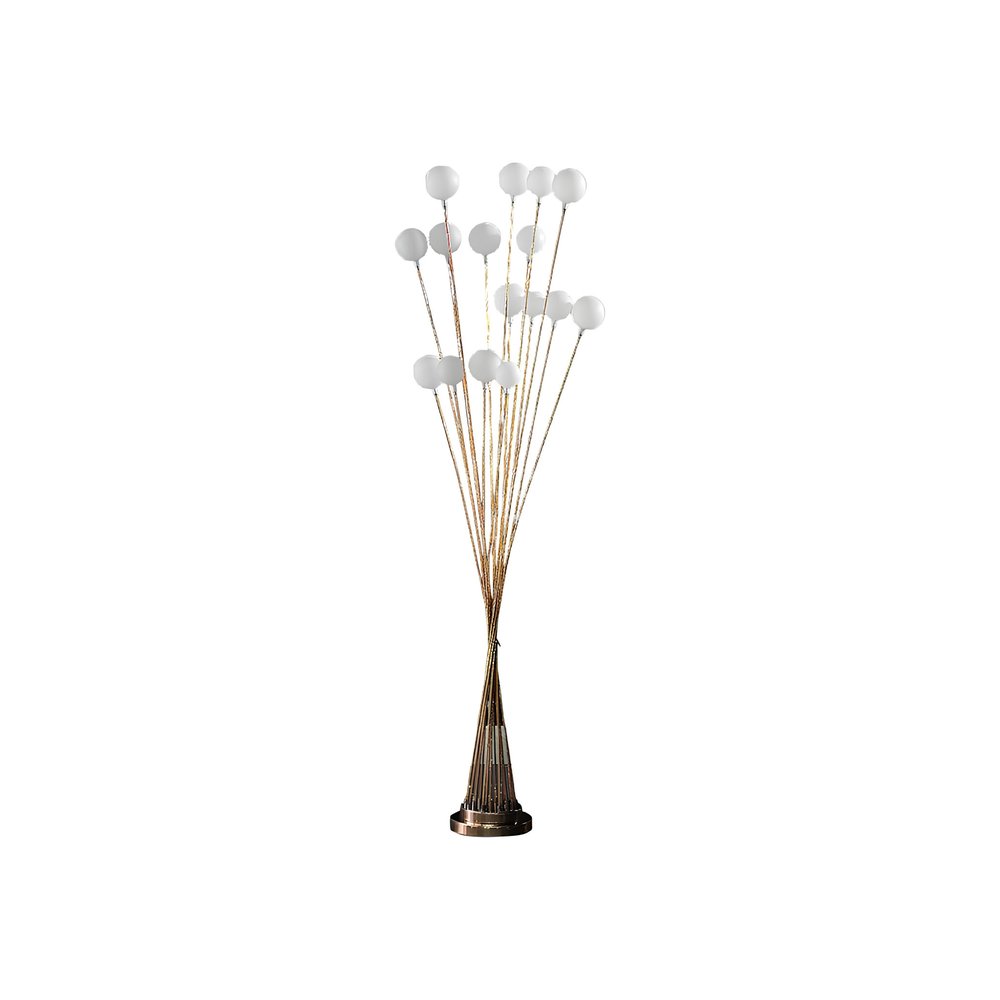 62" Yellow 16 LED Novelty Floor Lamp With White HomeRoots