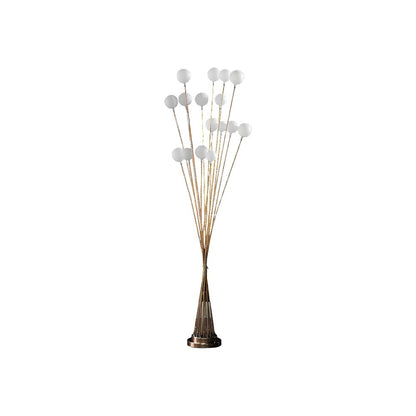 62" Yellow 16 LED Novelty Floor Lamp With White HomeRoots