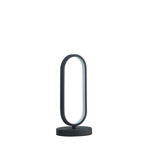 14" Black Metal Desk LED Table Lamp HomeRoots