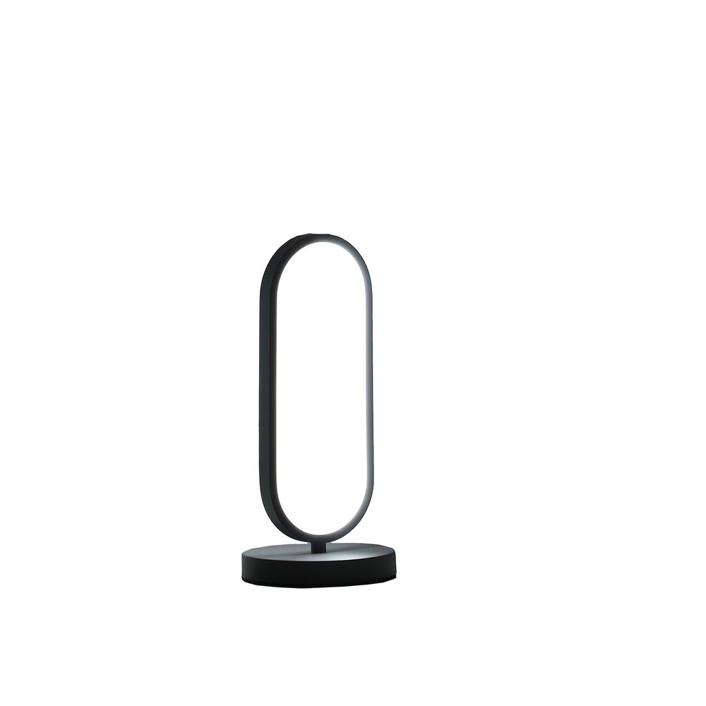 14" Black Metal Desk LED Table Lamp HomeRoots